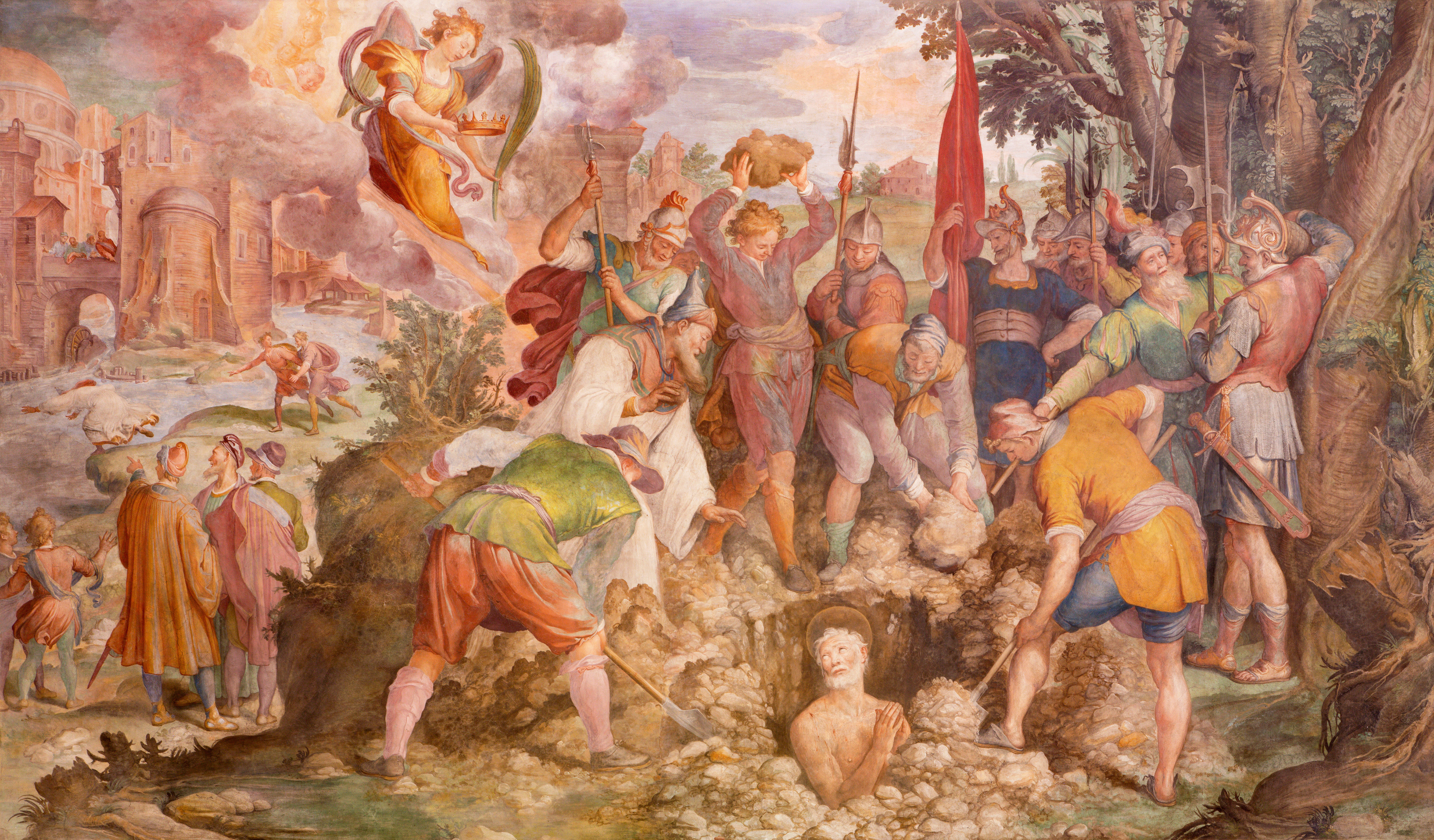 Affresco del Martirio di San Vitale di Tarquinio Ligustri (1603)