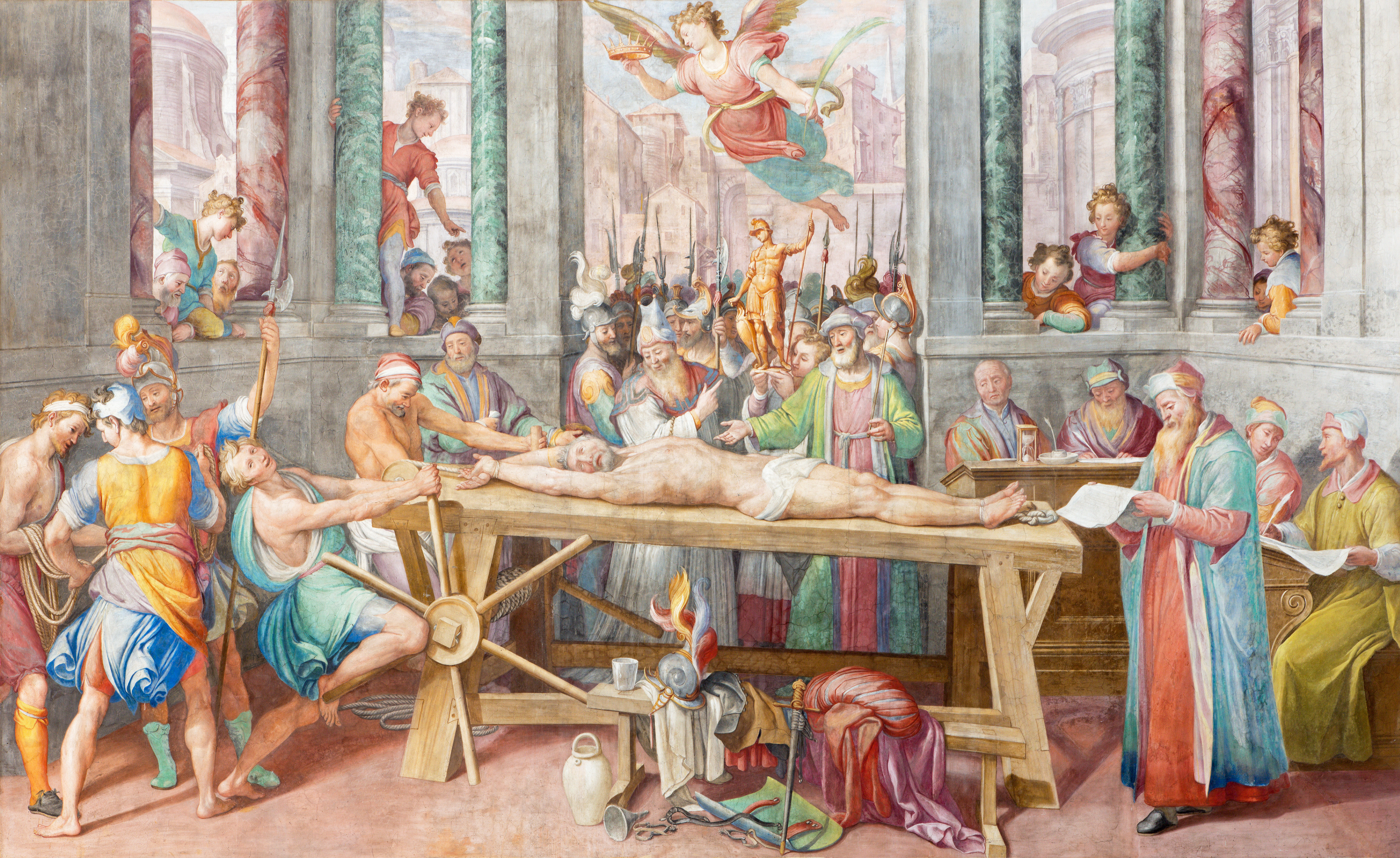 Affresco del Martirio di San Vitale di Tarquinio Ligustri (1603)