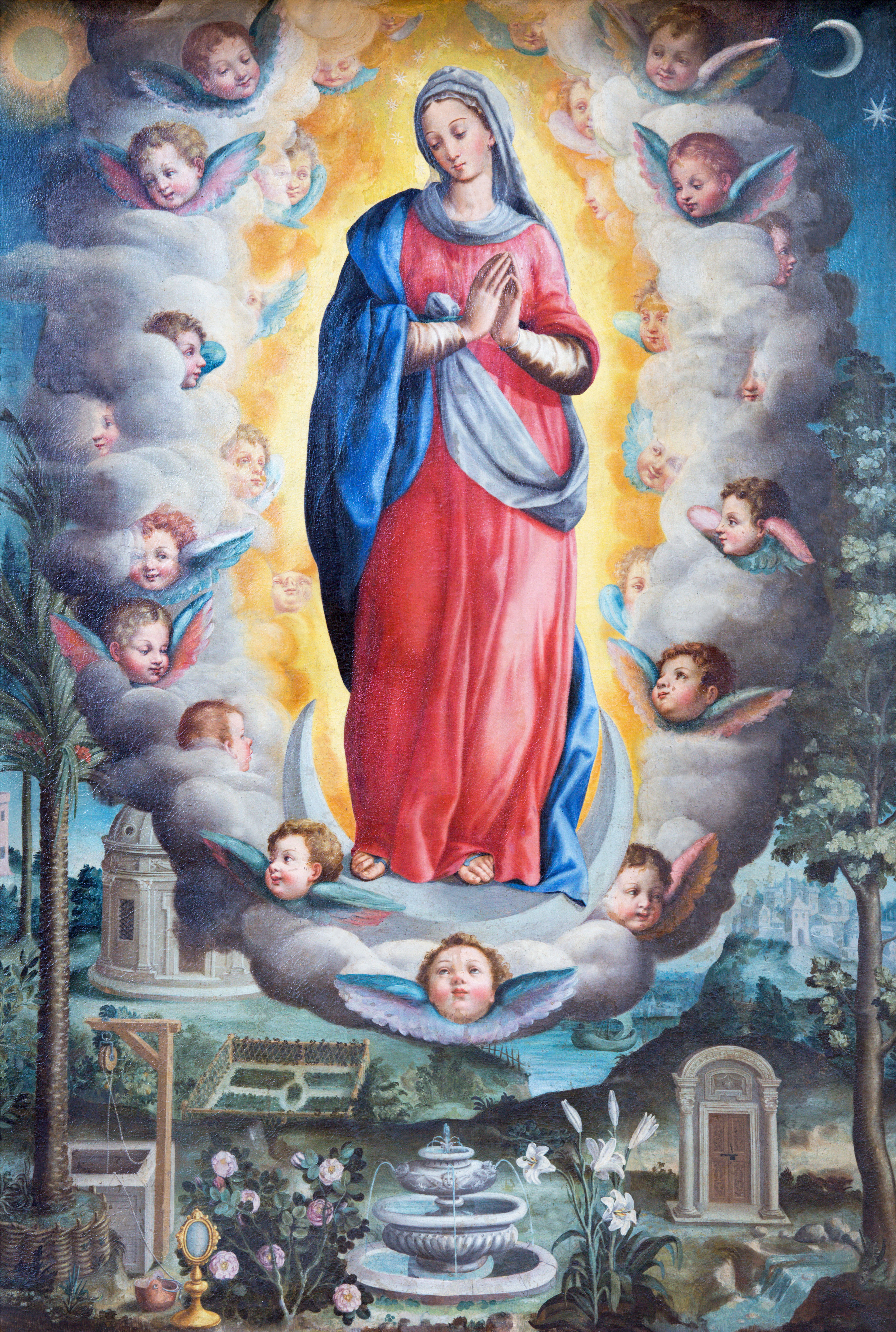 Dipinto dell'Immacolata Concezione di Giovanni Battista Fiammeri (1530 - 1606)
